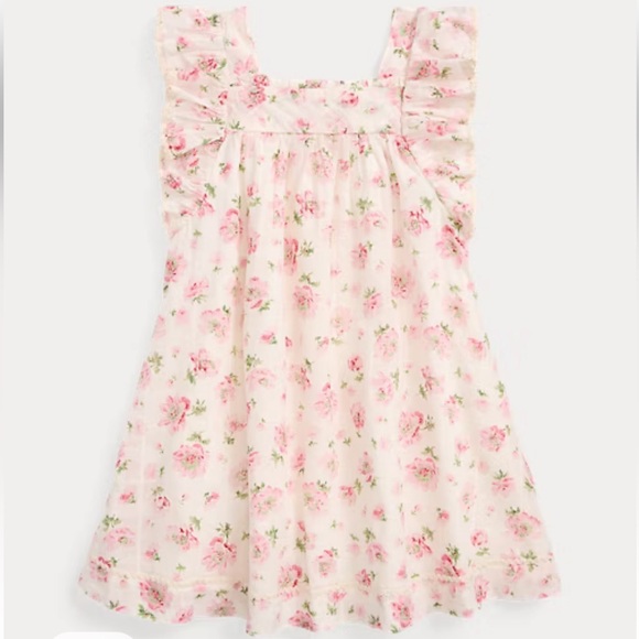 NWT‎ Ralph Lauren Polo Country Collection Girl’s Floral Smocked Dress Twee